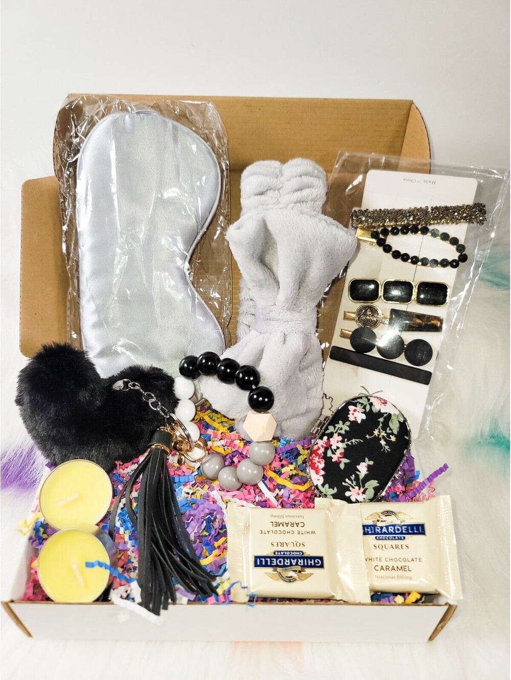 Teen Gift Box Self-Care Relaxation Basket with Skincare, S'm